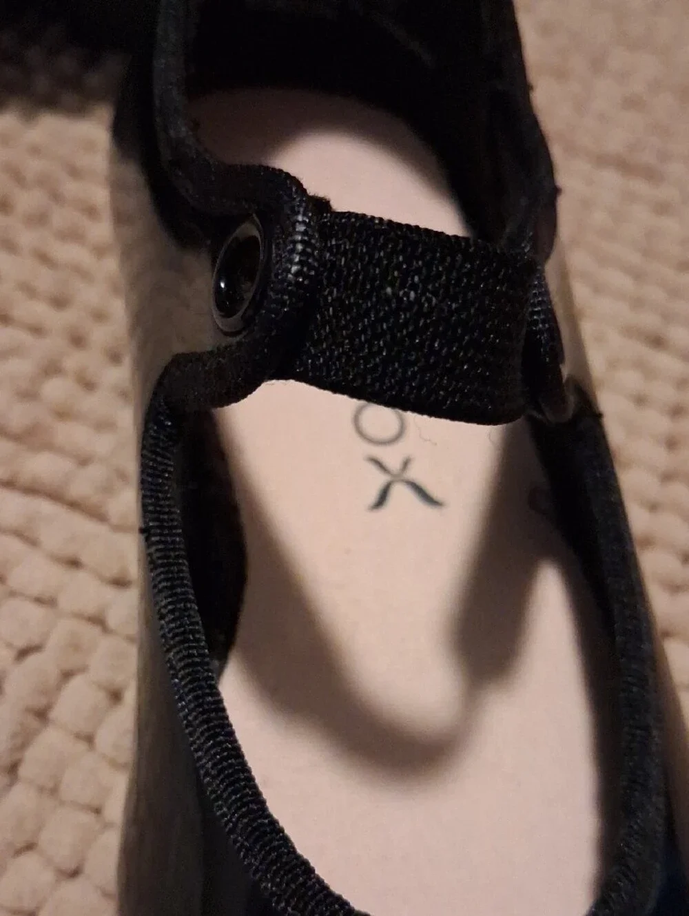 Cat & Jack Black Patent Mary Jane Flats with Strap